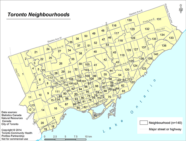 Toronto Neighbourhoods Map